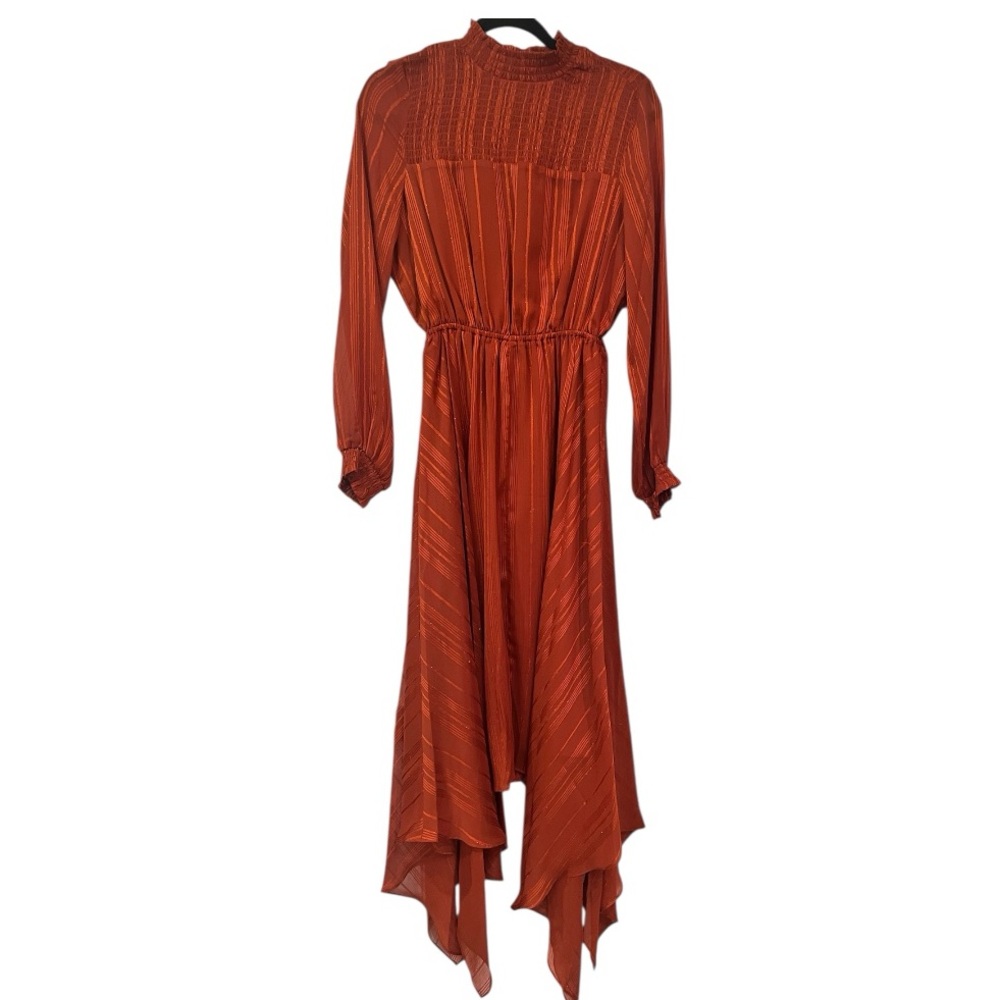 NANETTE NANETTE LEPORE
Women's Smocked Handkerchief Hem Midi Dress Size 6 NWT - Picture 2 of 12